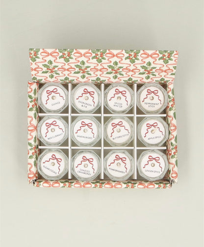Box of 12 Scented Candles - Advent - Holly