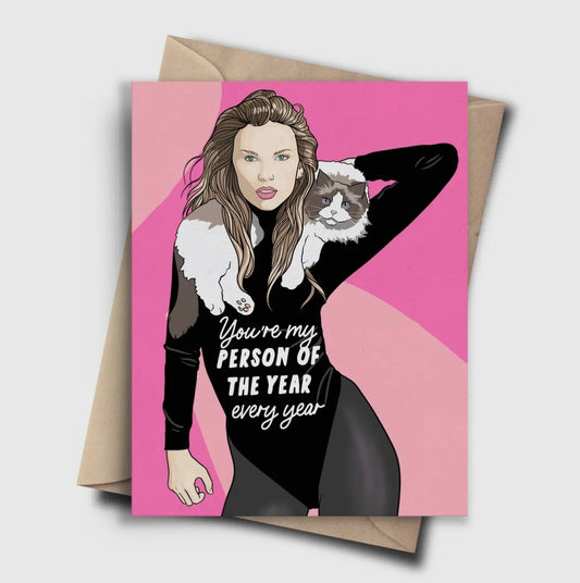 Taylor Swift Person of The Year Greetings Card - 2 Choices