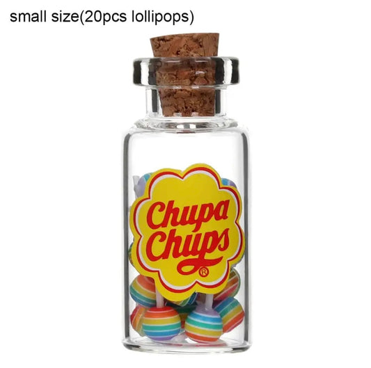 Tiny Jar of Chupa Chups Lollypops