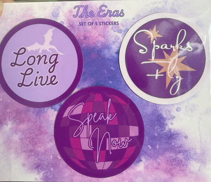 The Eras 5 Pack Sticker Pack - Each Era inc. TLOAS