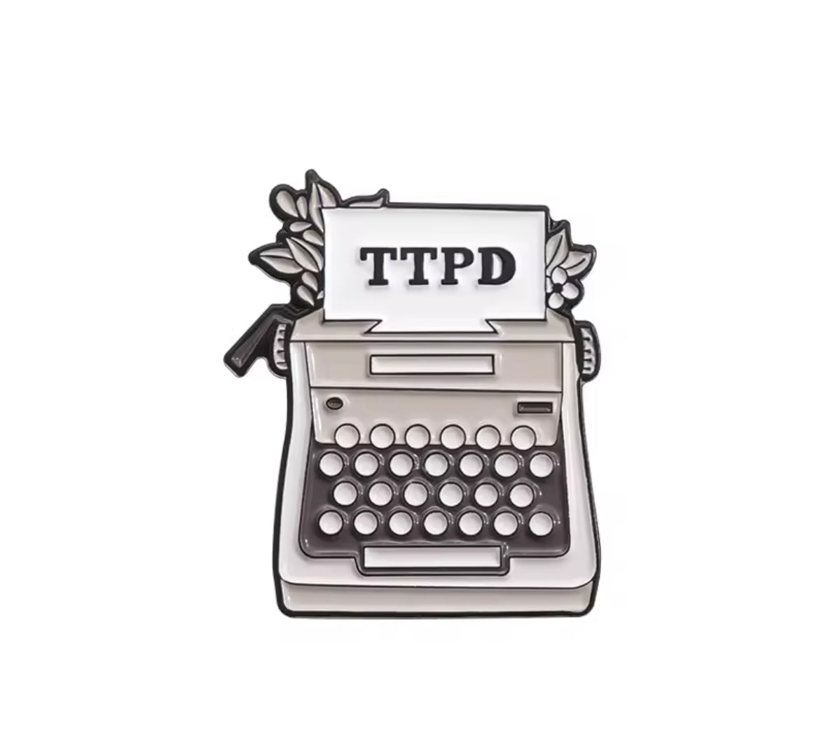 Taylor Swift Enamel Pin -  TTPD Typrewriter