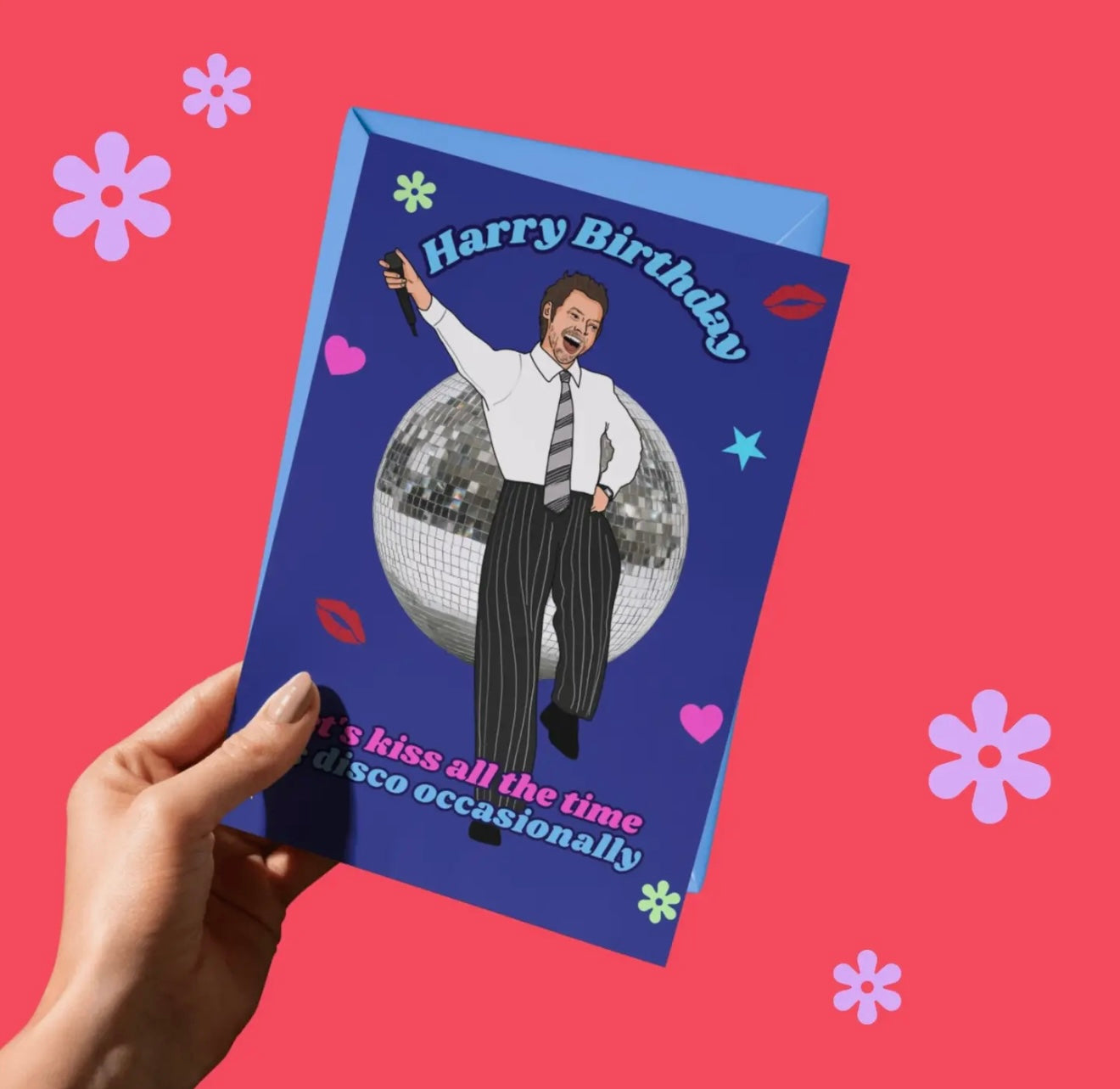 🪩 Harry Birthday Card - Let’s Kiss All The Time