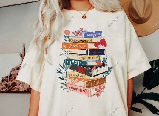 Taylor Swift Albums As Books T Shirt