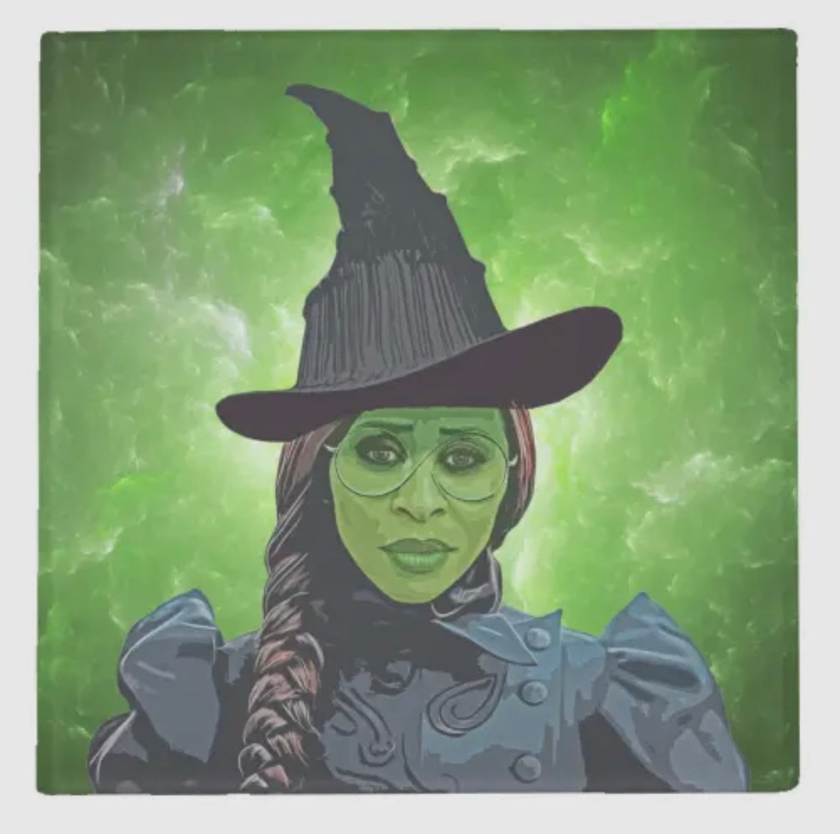 Coaster - Art Deco Elphaba - Wicked