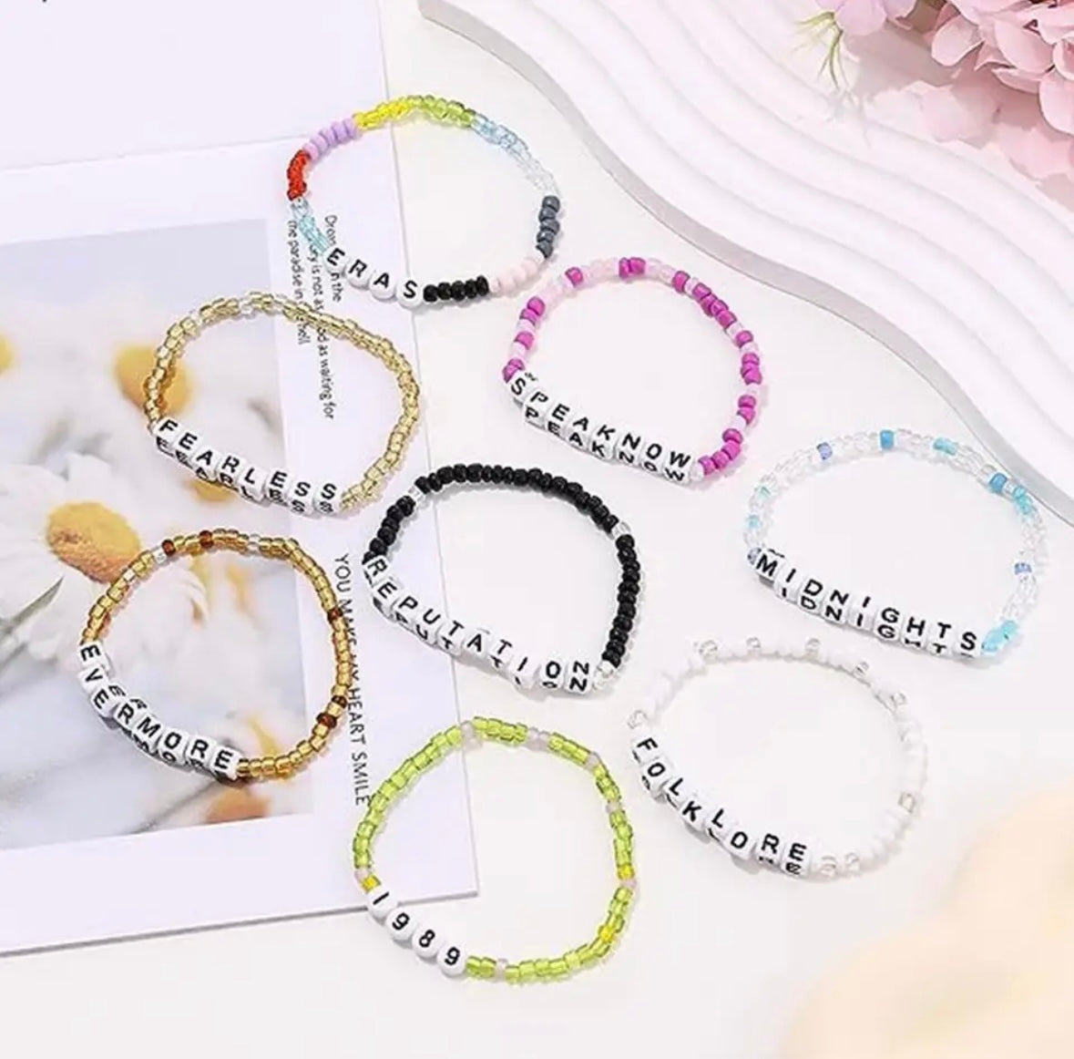 Beaded Friendship Bracelets - Set of 11 + One Surprise Freebie