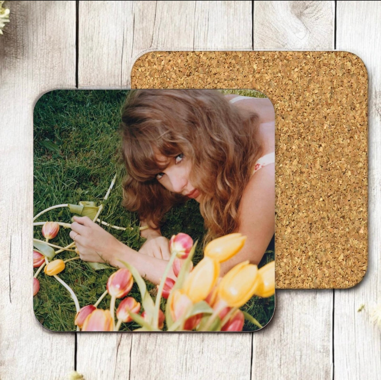 Cork Coaster - Taylor Spring Flowers