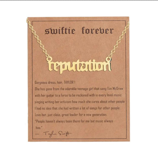 Taylor Swift Necklace (Gold)