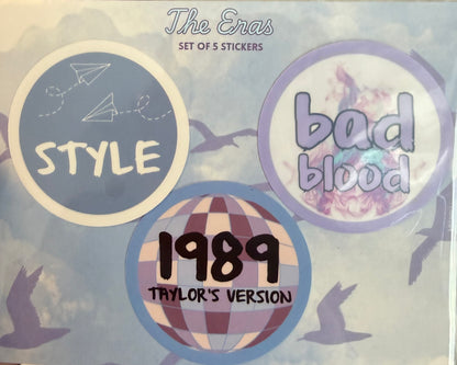 The Eras 5 Pack Sticker Pack - Each Era inc. TLOAS