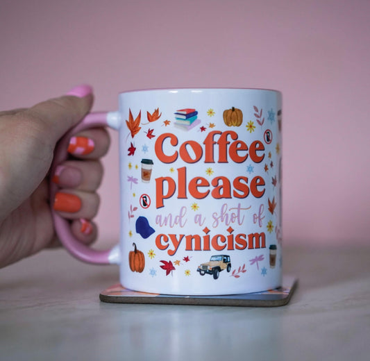Coffee and Cynicism Gilmore Girls Inspired Mug