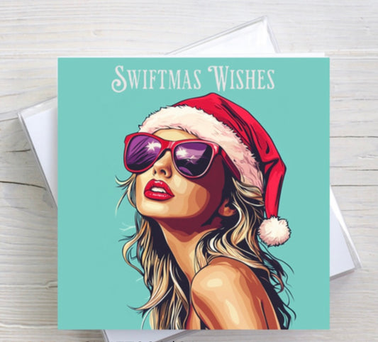 Swiftmas Wishes Greetings Card