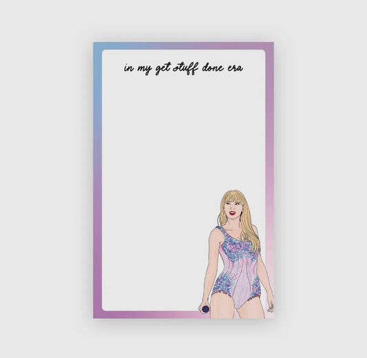 Taylor Swift Notepad - Get Stuff Done Era