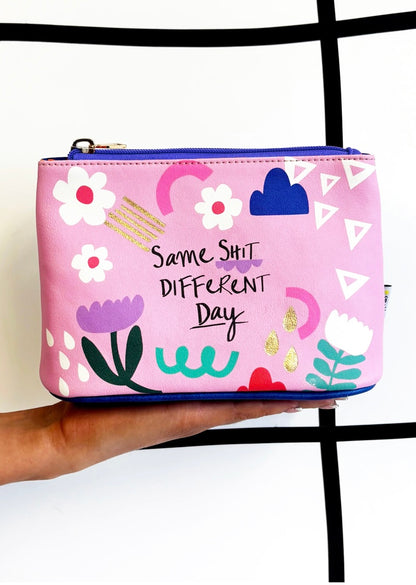 Small Talk 'Same Shit' Makeup Bag