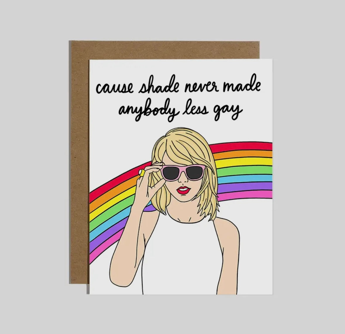 Taylor Swift Shade Greetings Card