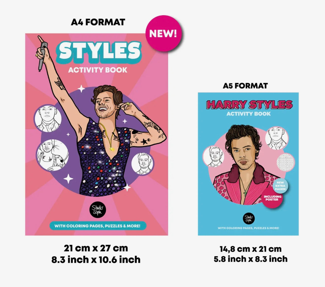 A4 Harry Styles Activity Book