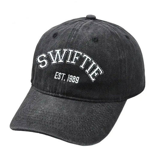 Swiftie Baseball Cap in Black/Dark Grey