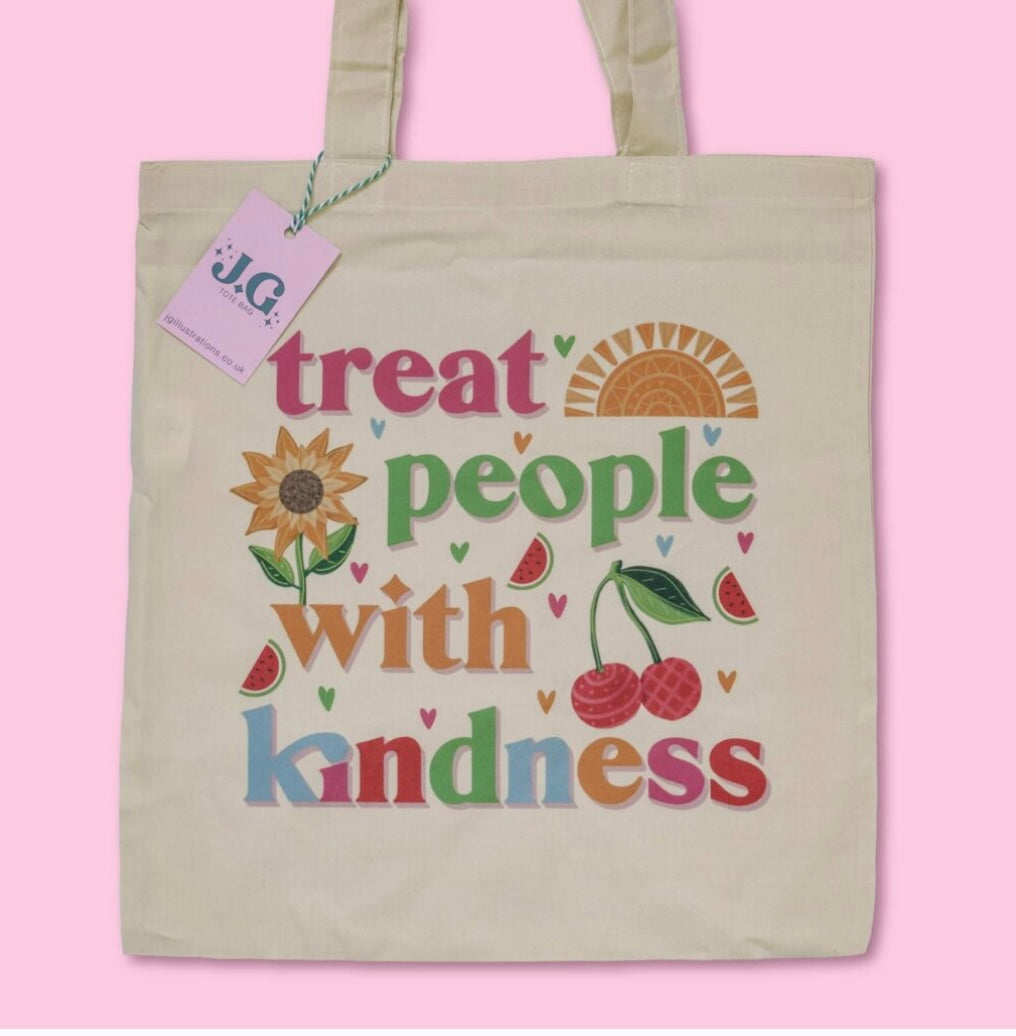 Treat People With Kindness Tote Bag