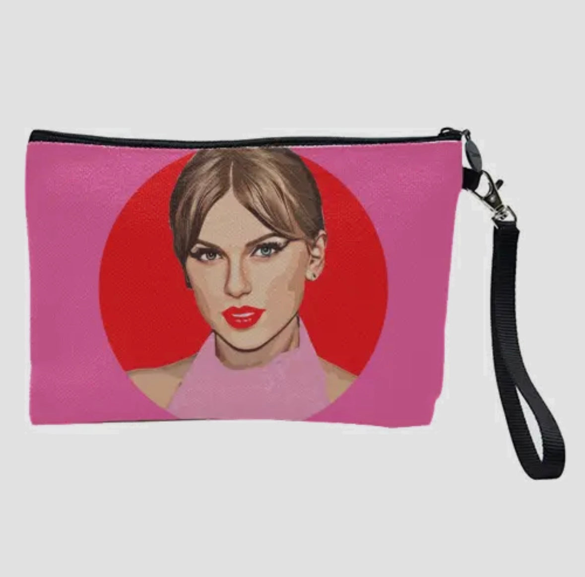 Taylor Swift - Linen Cosmetic Case - 'Red Lips'