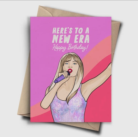 Taylor Swift Here’s To A New Era Greetings Card
