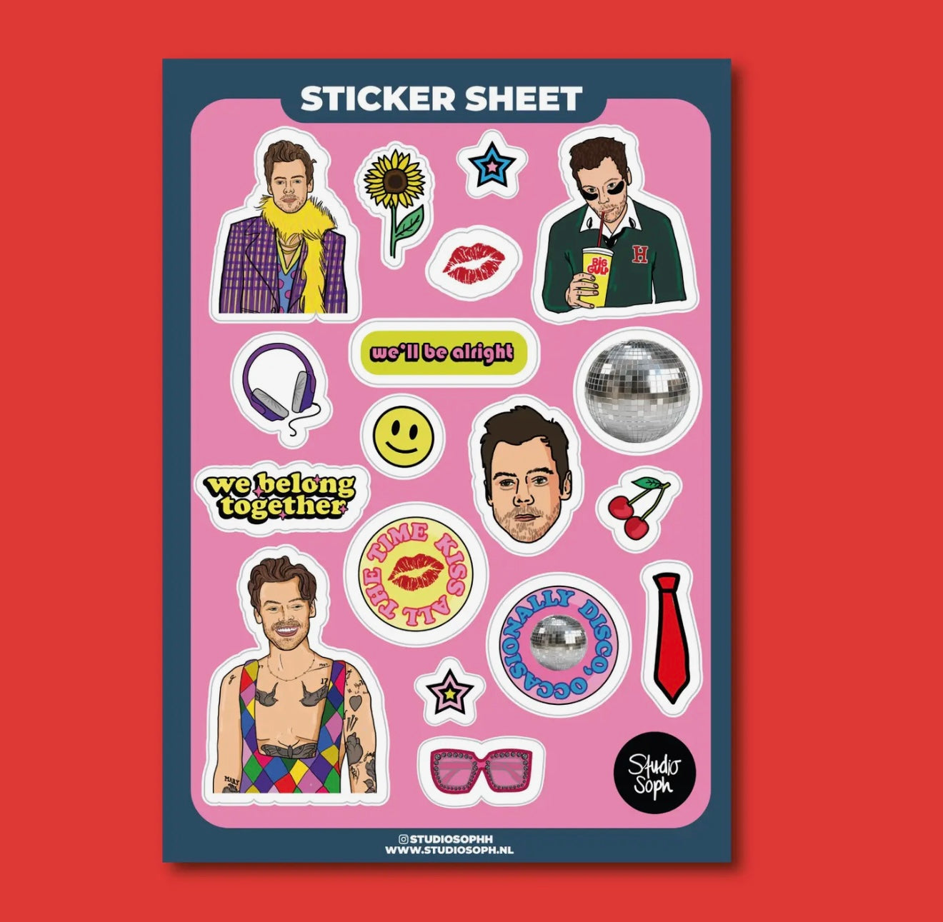 Harry Styles A5 Sticker Sheet