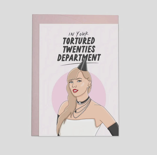 Tortured Twenties Department Greetings Card