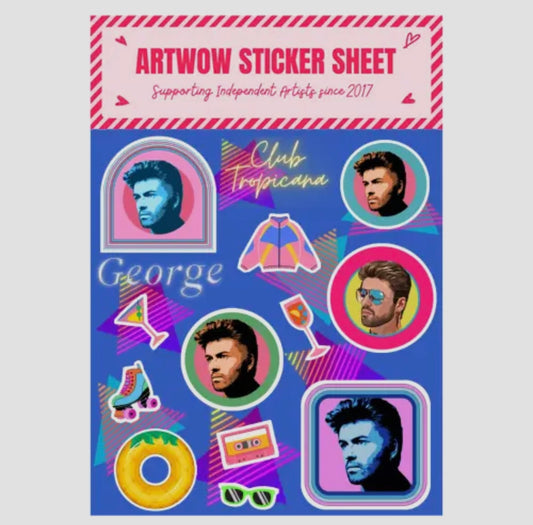 George Michael Sticker Sheet