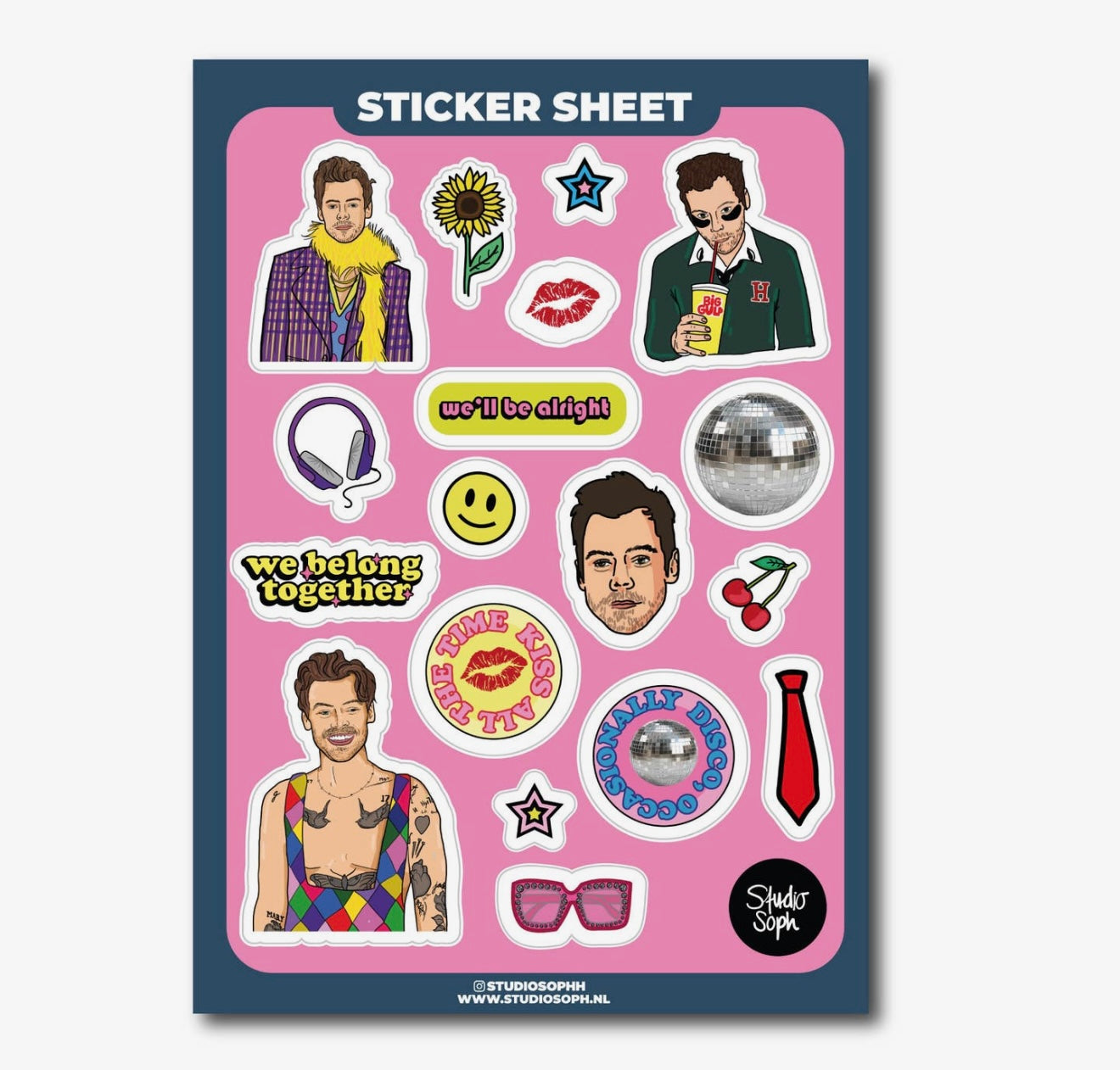 Harry Styles A5 Sticker Sheet