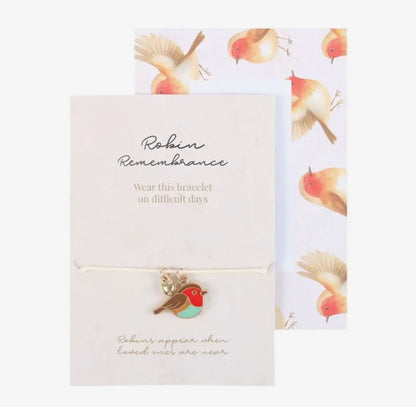 Robin Remembrance Charm Bracelet
