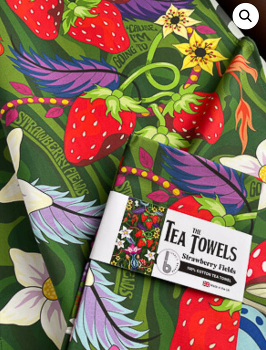 Strawberry Fields Tea Towel