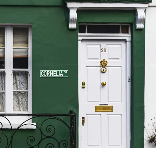 Large Aluminium 'Cornelia St' Sign