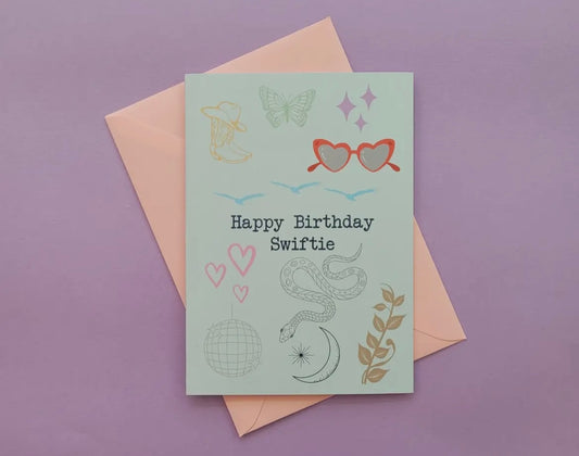 Happy Birthday Swiftie Greeting Card