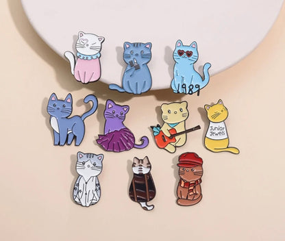 Taylor Inspired Cats Enamel Pin