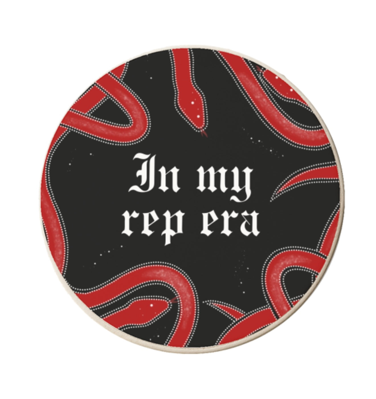 Round Ceramic Coaster - In My Rep Era