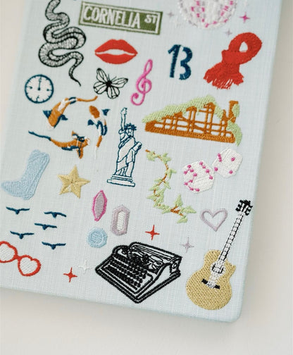 Embroidered Taylor Swift Hardcover Notebook - Updated