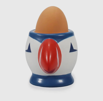 Ceramic Shaped Egg Cup - Puffin