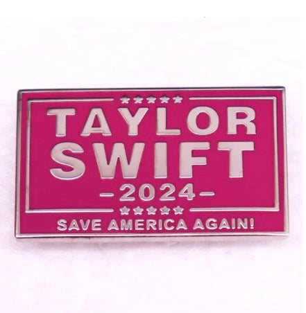 Taylor Swift Pink Enamel Pin