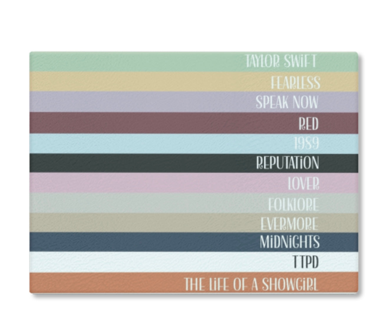 Taylor Eras Stripped Chopping Board