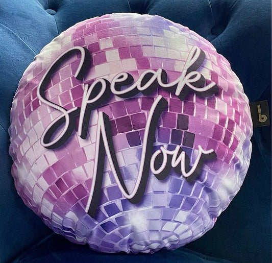 Eras/Speak Disco Ball Now Cushion