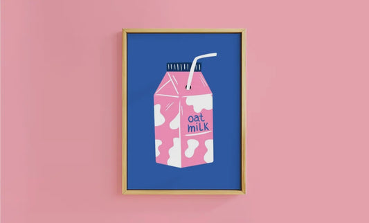 Oat Milk Carton A4 Print