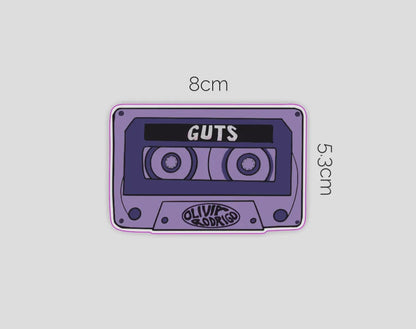 Olivia Rodrigo ‘Guts’ Cassette Tape Sticker