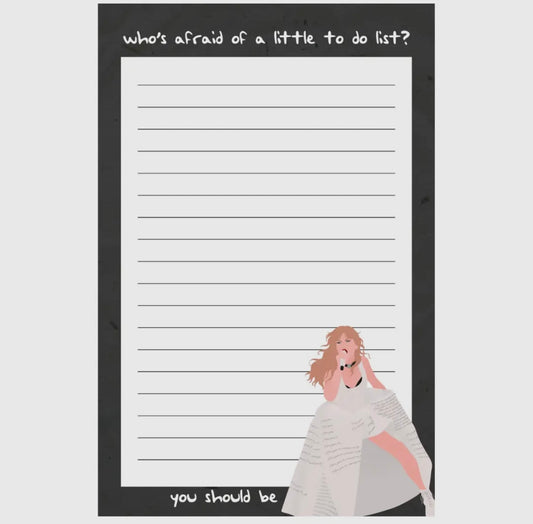 Who’s Afraid Of Little Old Me - Notebook