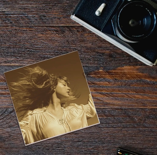 Taylor Swift 'Fearless' Album Cover - Ceramic Coaster