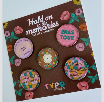 Eras Tour Set of 5 Magnets