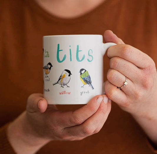 Tits Ceramic Bird Pun Mug