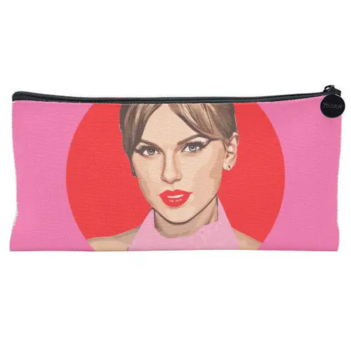 Taylor Swift - Linen Pencil Case 'Red Lips'