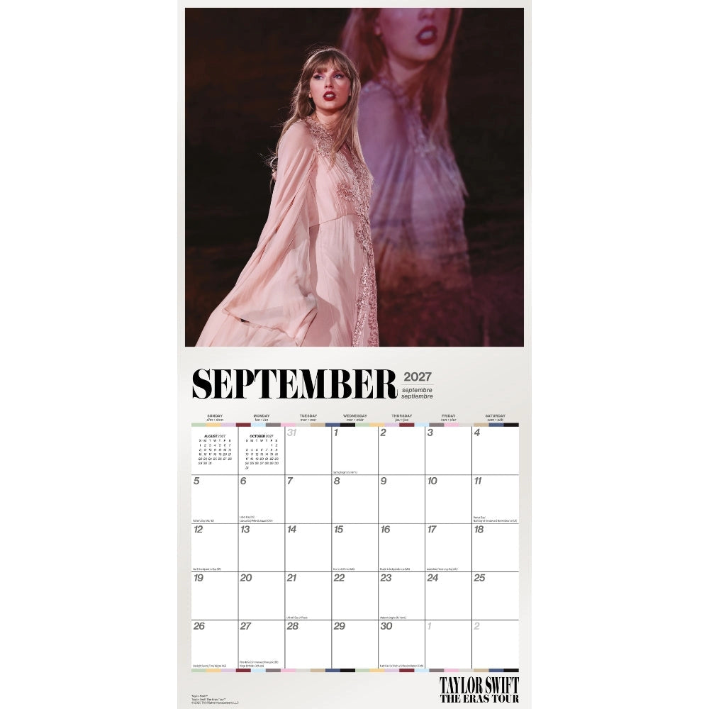 Taylor Swift 2027 Square Calendar