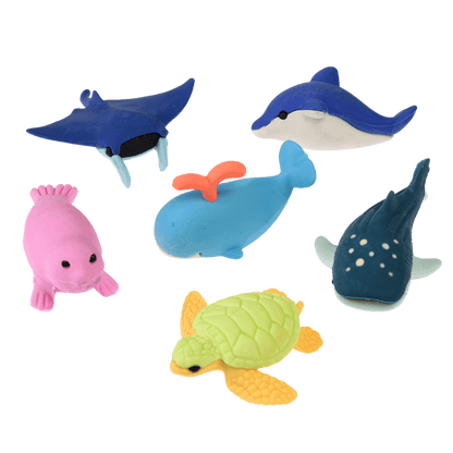 Ocean Animal Erasers (Set of 6)
