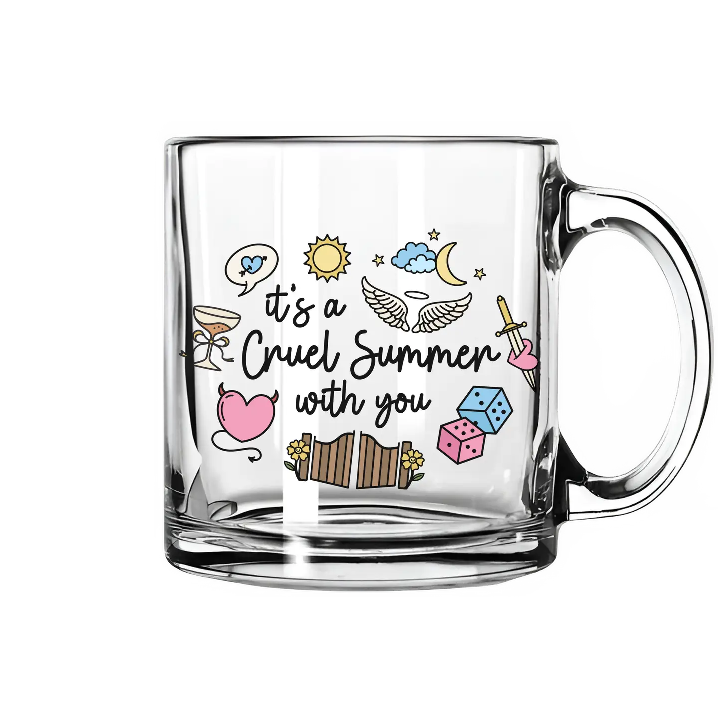 It's A Cruel Summer with You Glass Mug