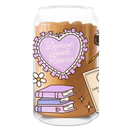 Bridgerton - Dearest Gentle Reader Iced Coffee Glass | 20oz