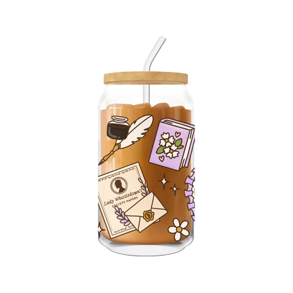 Bridgerton - Dearest Gentle Reader Iced Coffee Glass | 20oz