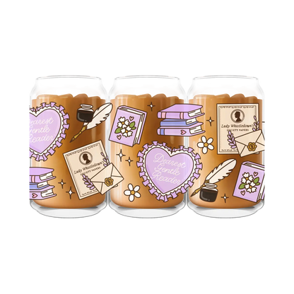 Bridgerton - Dearest Gentle Reader Iced Coffee Glass | 20oz